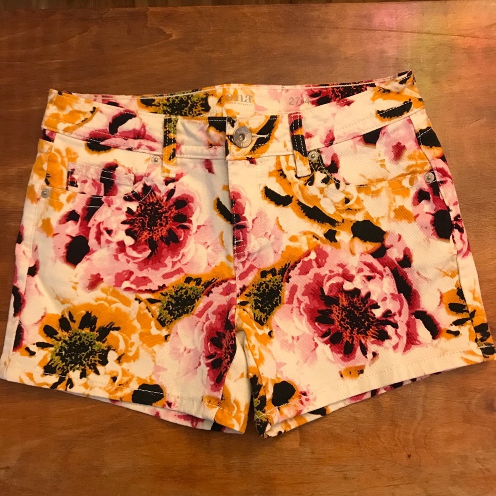 A.N.A Floral Jean Shorts